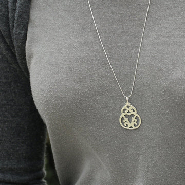 Silver Necklaces for Women,Silver Pendant Necklace,Long Necklace for Women,Long Silver Necklace,Pendant Necklace,Gifts for Her